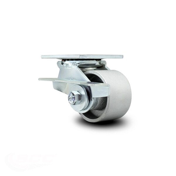 3.25 Inch Semi Steel Swivel Caster with Ball Bearing and Brake